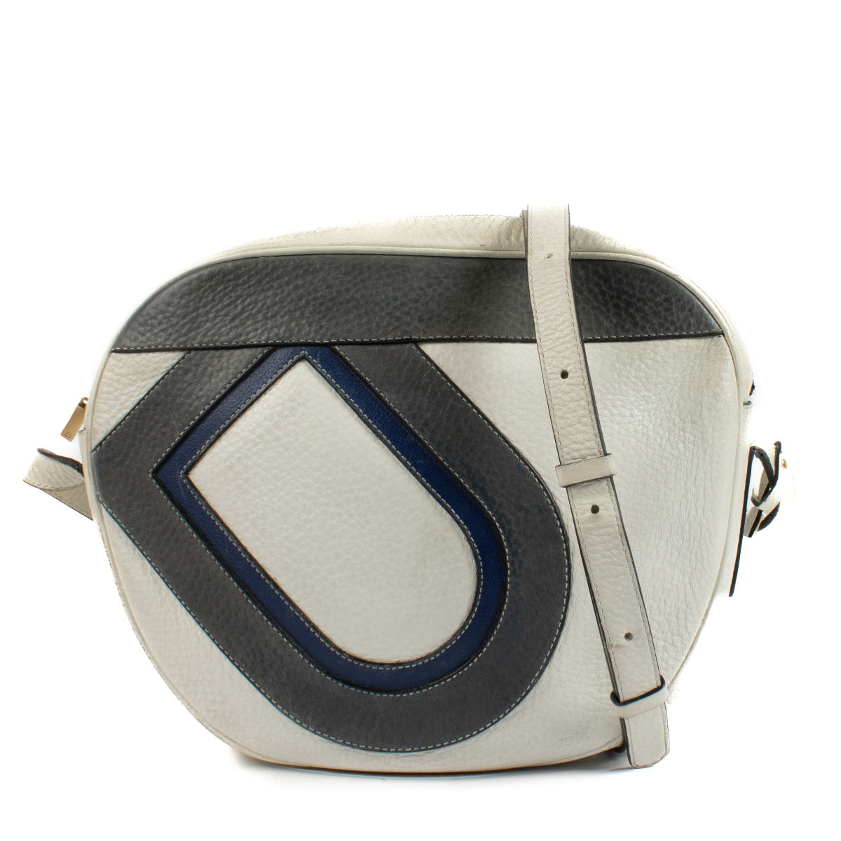 Sac Debardeur blanc et bleu Delvaux