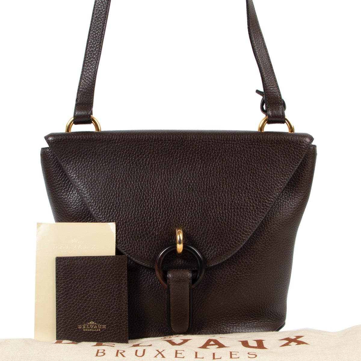 Buy this Delvaux Brown Mimosa Crossbodyy at Labellov for a reasonable price online or in store. Buy and sell your designer items for a reasonable price.