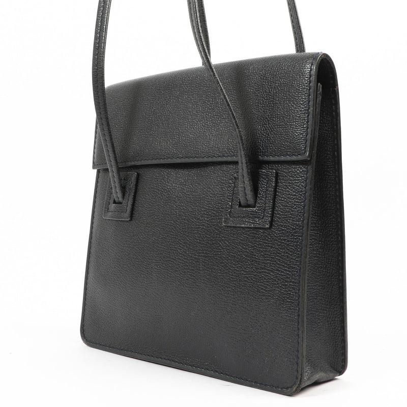 Delvaux Santal PM Blue Leather Shoulder Bag