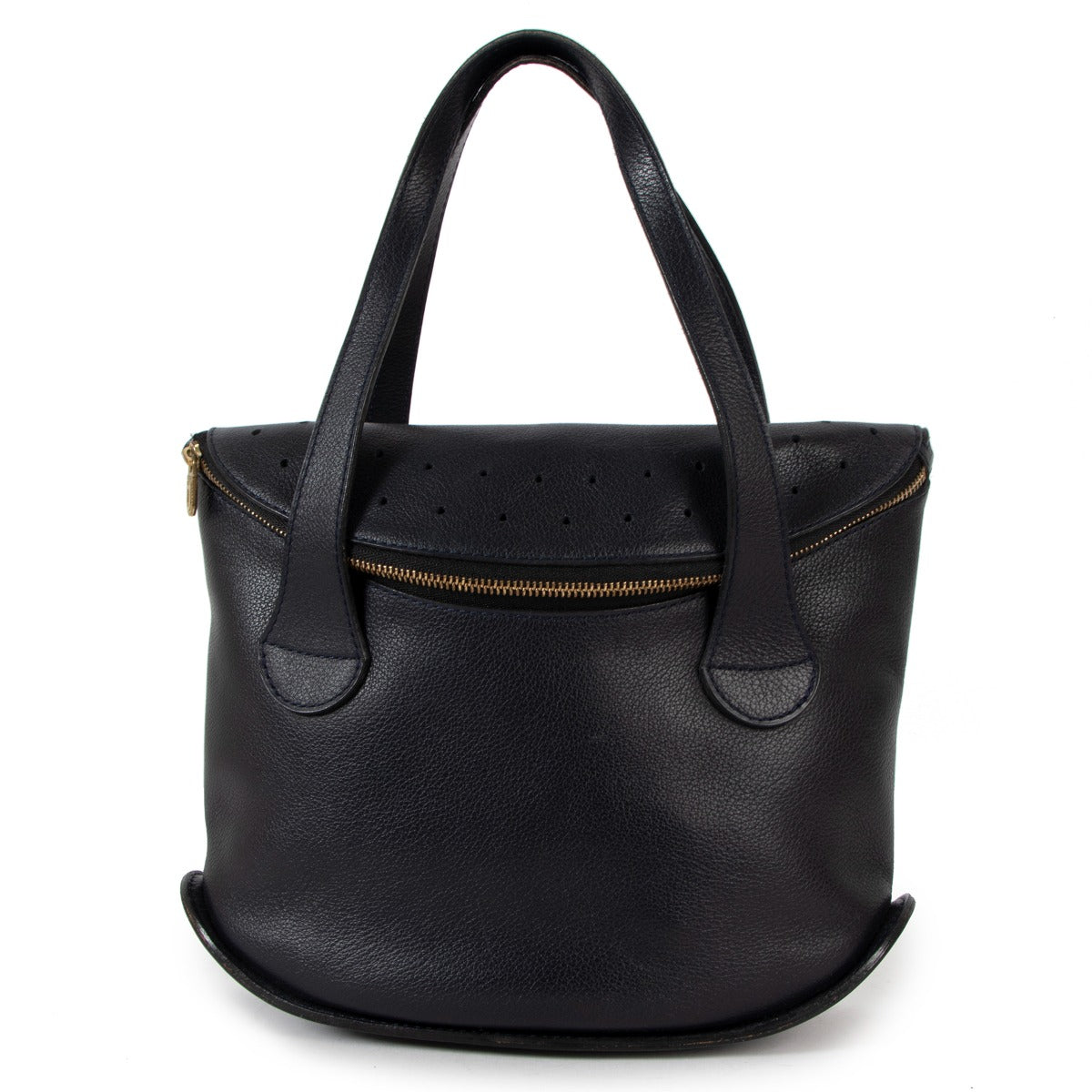 Delvaux Blue Leather Songe Mini Handbag