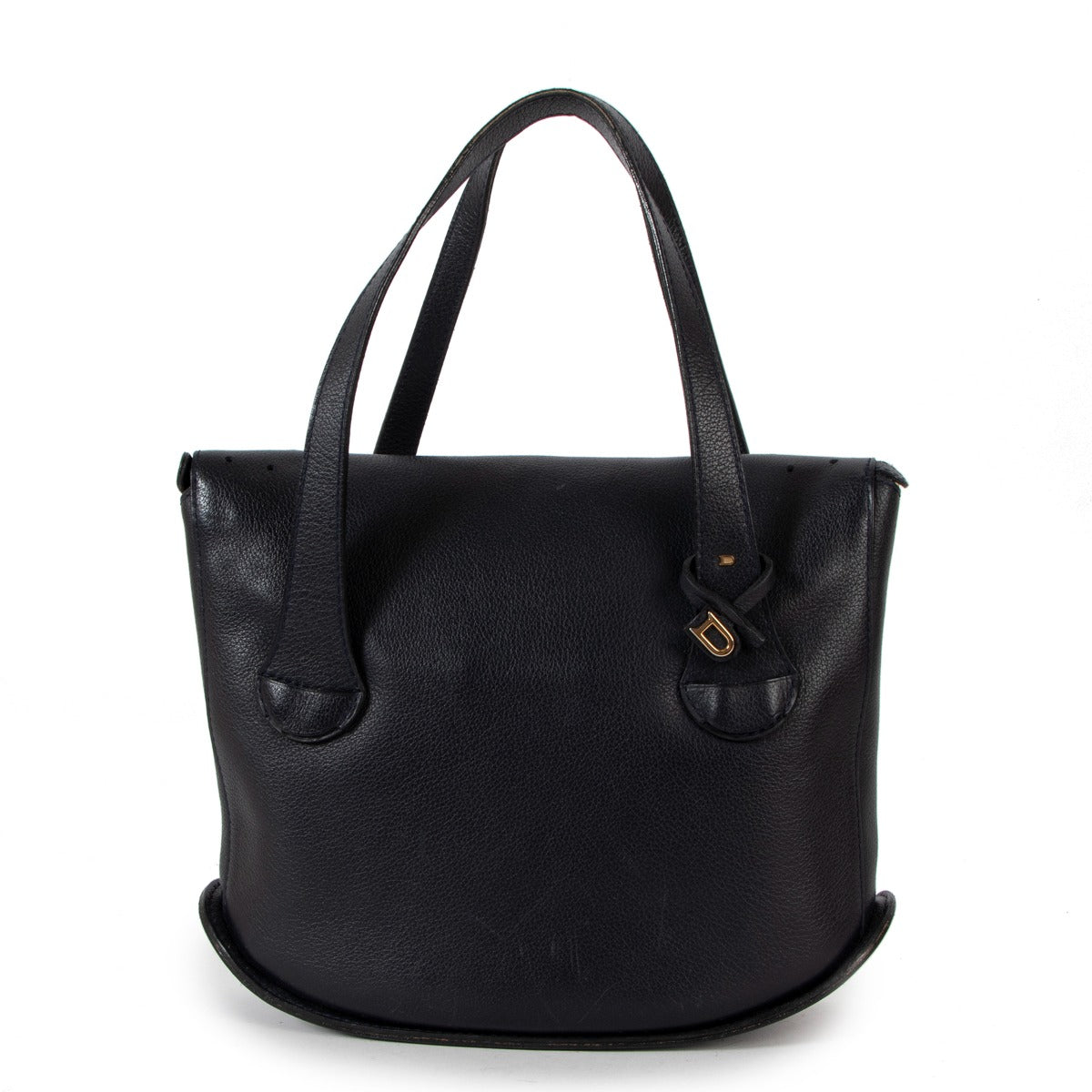 Mini sac Delvaux Songe en cuir bleu