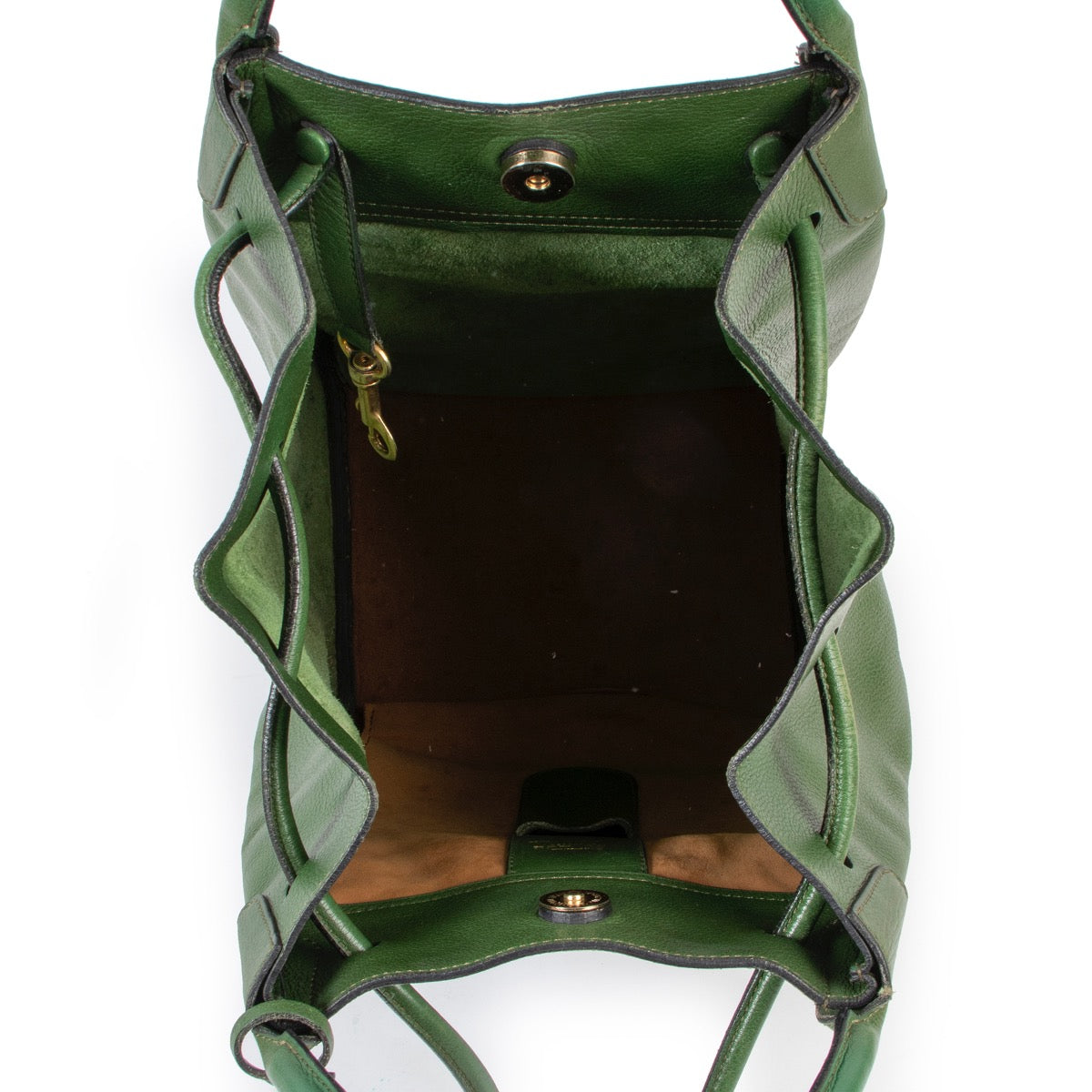 Shop safe online 100% authentic second hand Delvaux Green Shoulder bag in very good condition at the right price at Labellov in Antwerp.