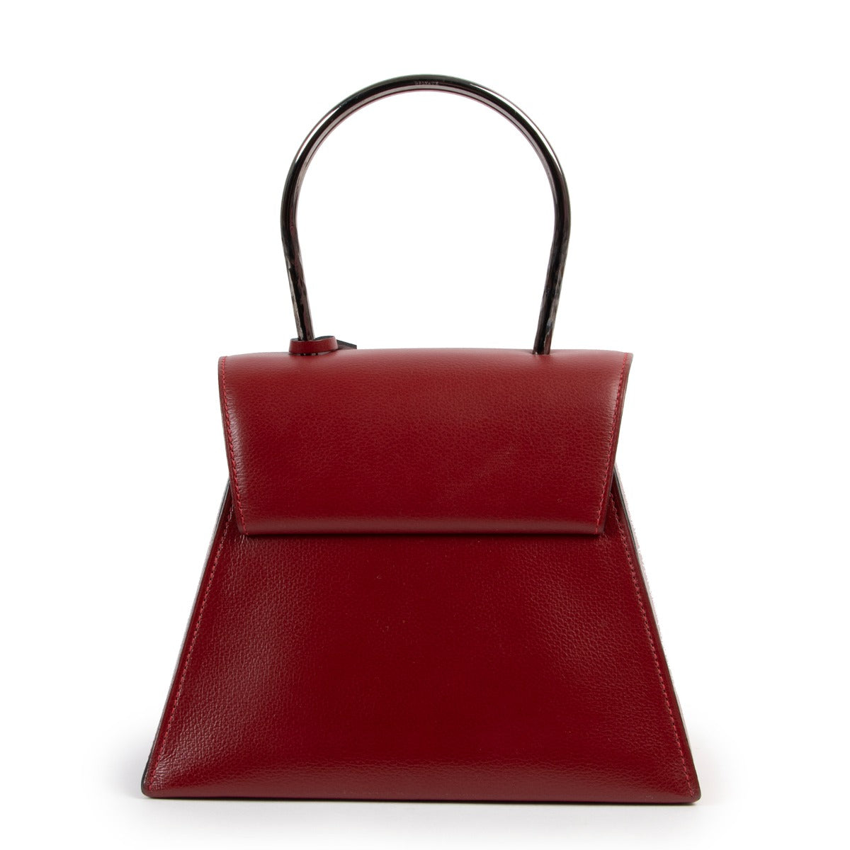 Shop authentic second hand luxury designer Delvaux UT Red Metal Top Handle Bag at Labellov