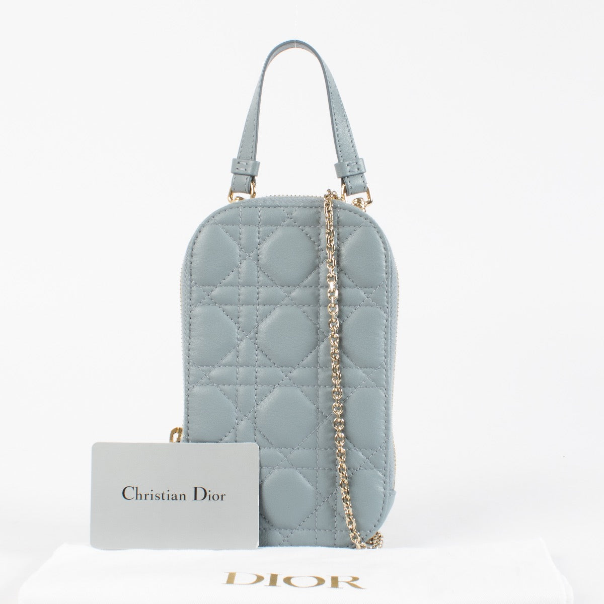 Christian Dior Blue Phone Pouch aan de beste prijs