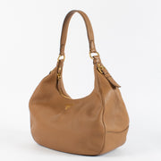 shop 100% authentic second hand Prada Brown Daino Leather Shoulder Bag on Labellov.com