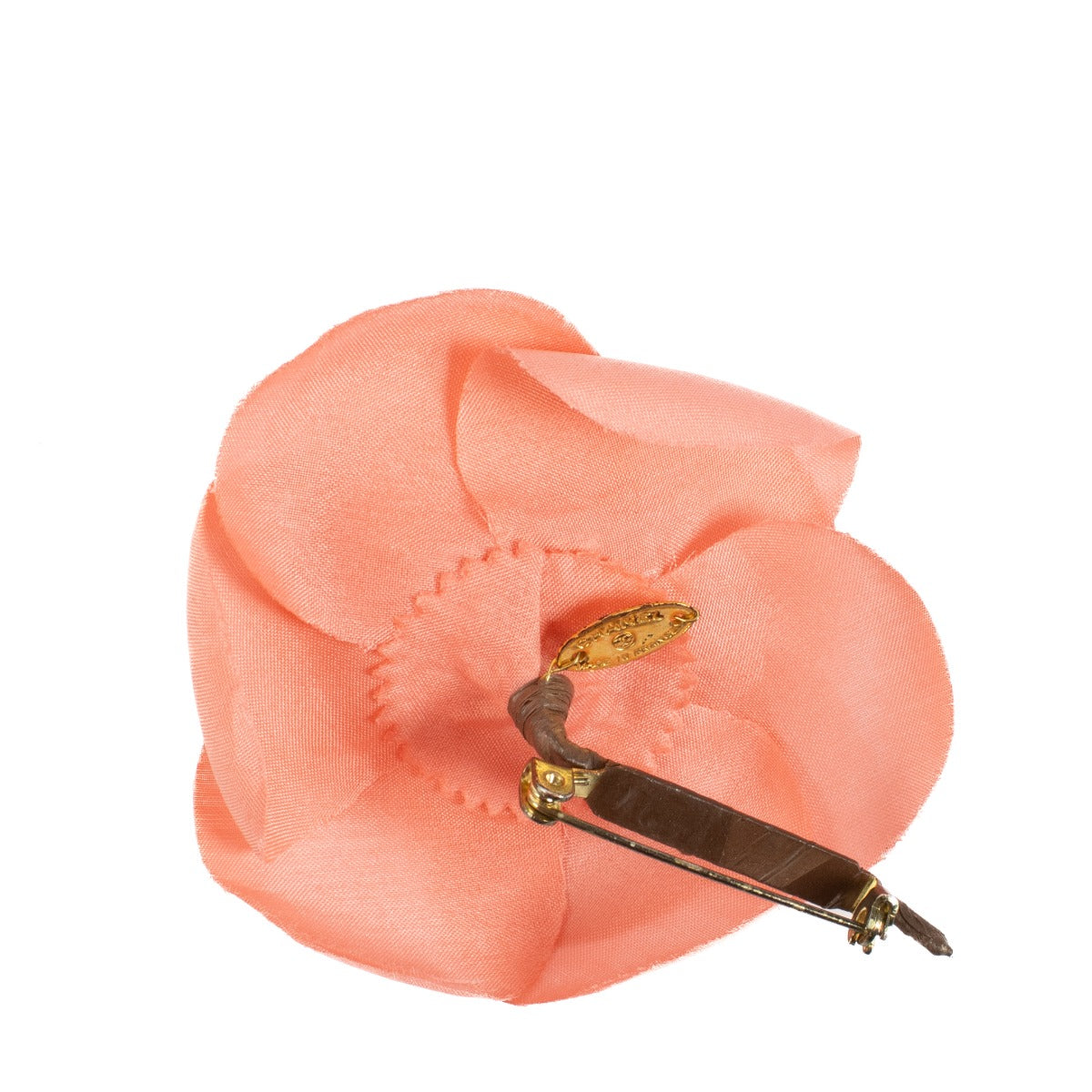 Chanel Pink Camellia Brooch