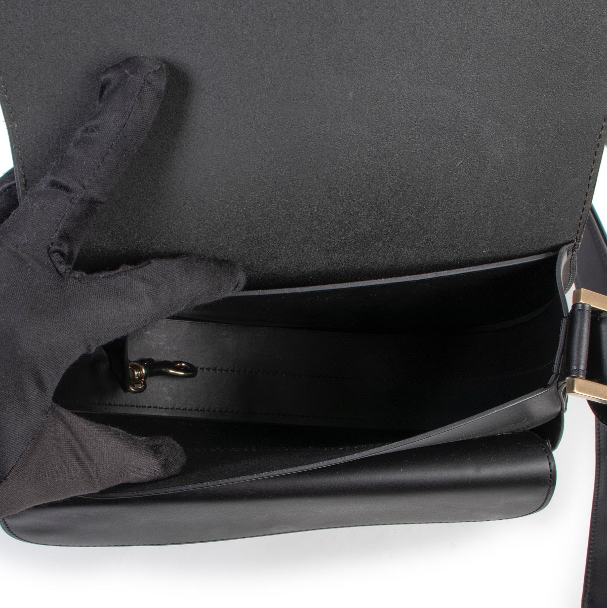 Sac bandoulière Delvaux Kate noir