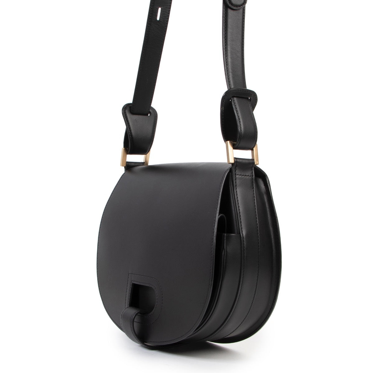 Sac bandoulière Delvaux Kate noir