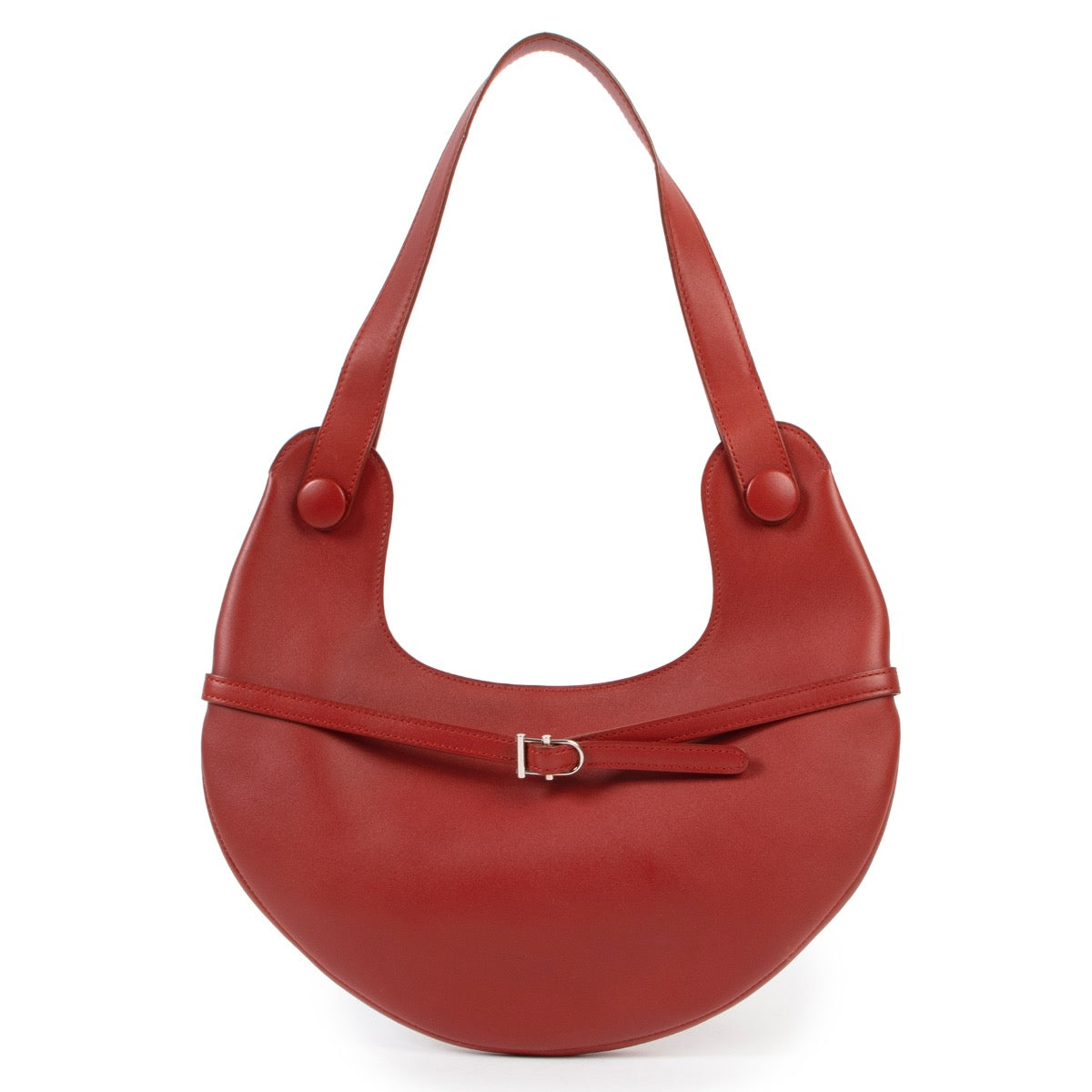 Shop safe online 100% authentic second hand Delvaux Red Shoulder Bag in very good, excellent condition at the right price at Labellov in Antwerp.