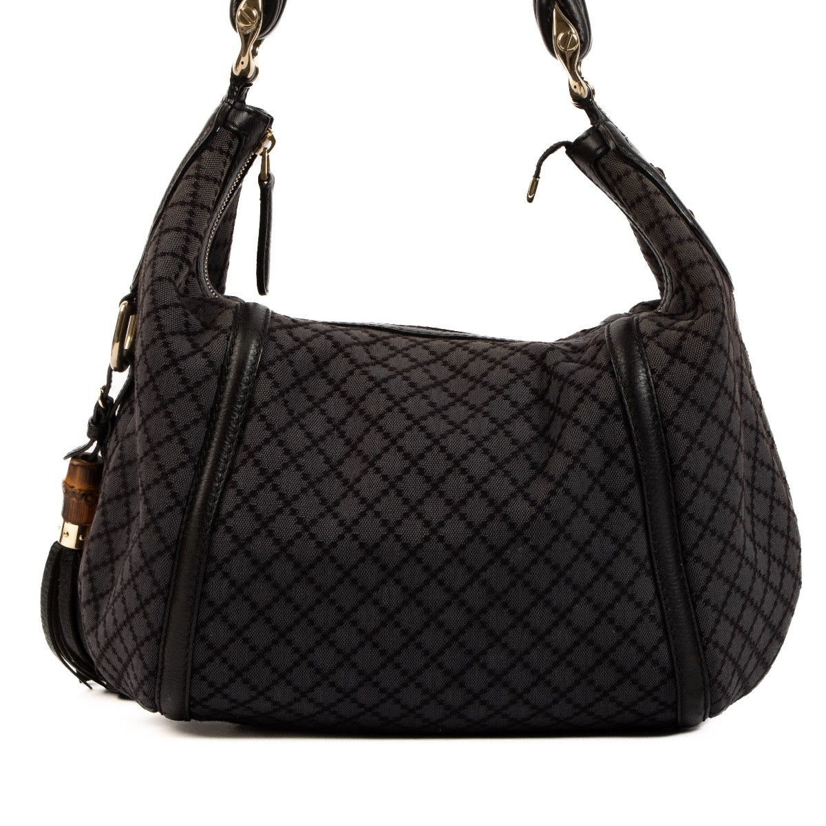 Shop 100% authentic second-hand Gucci Blue Hobo Tassel Shoulder Bag on Labellov.com