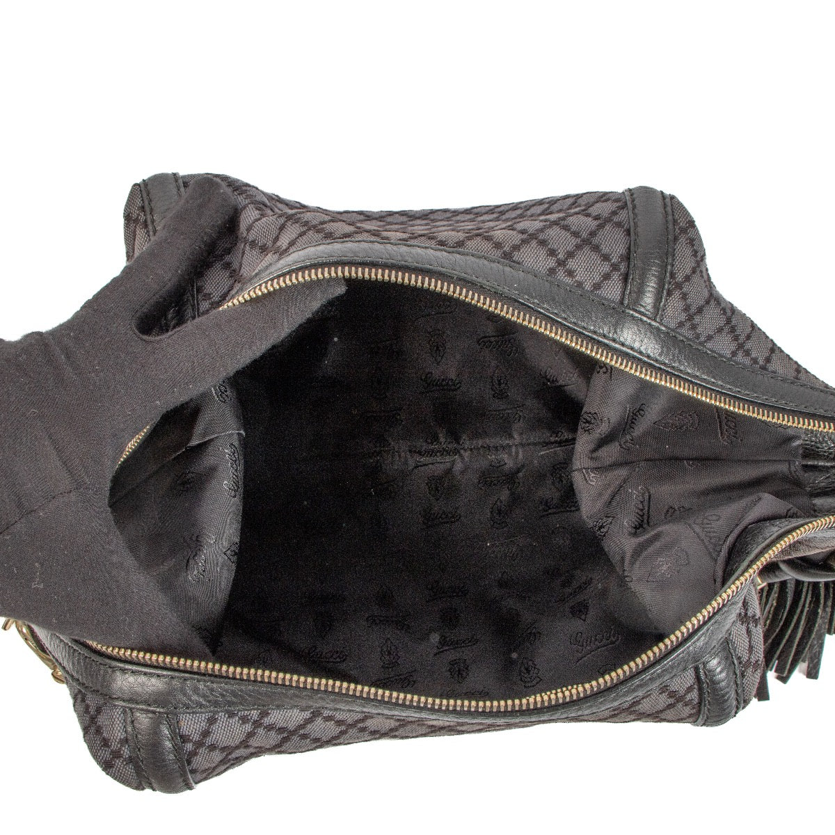 Shop 100% authentic second-hand Gucci Blue Hobo Tassel Shoulder Bag on Labellov.com