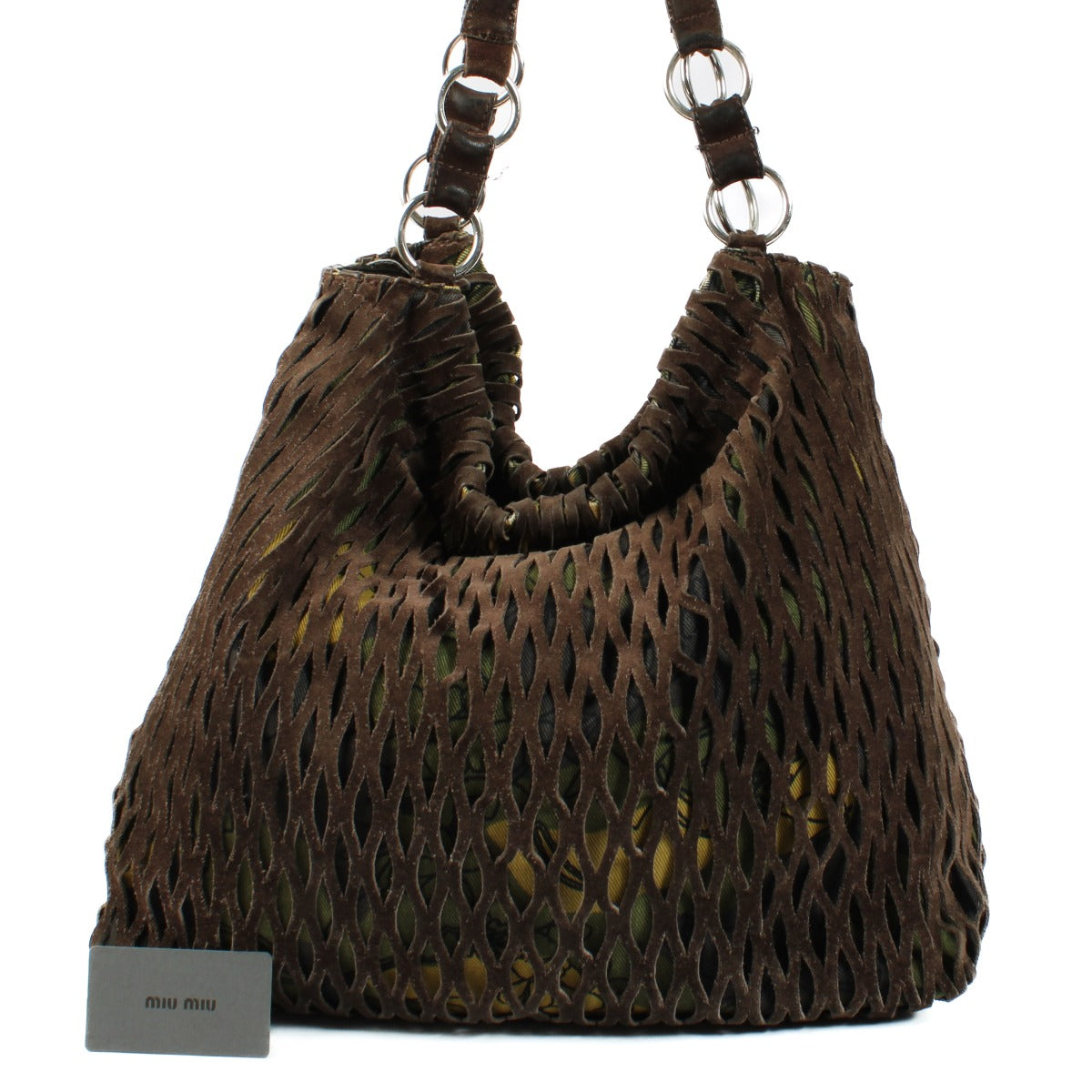 Miu Miu Brown Suede Vintage Shoulder Bag