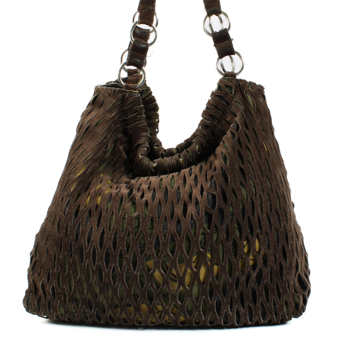 Miu Miu Brown Suede Vintage Shoulder Bag