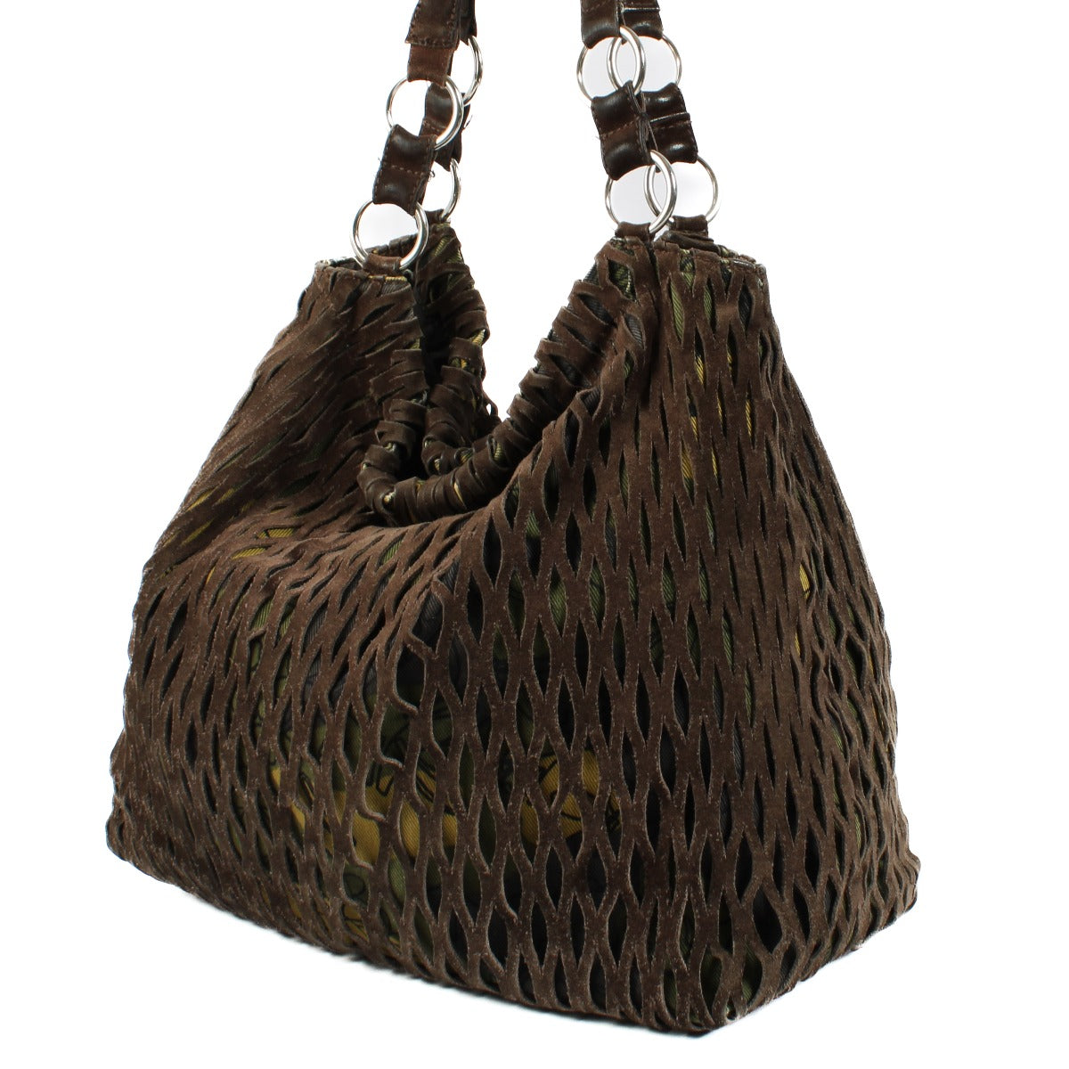 Miu Miu Brown Suede Vintage Shoulder Bag