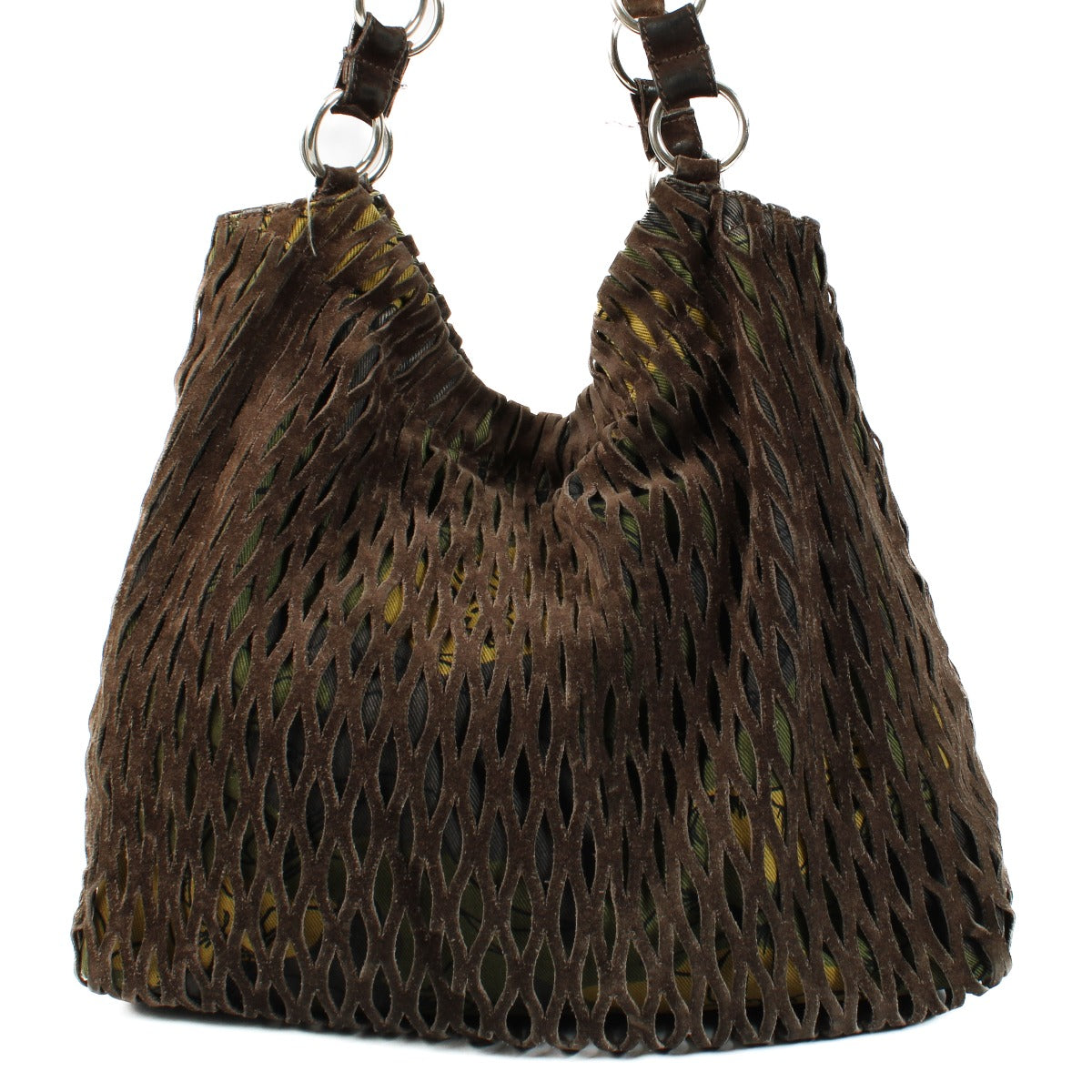 Miu Miu Brown Suede Vintage Shoulder Bag