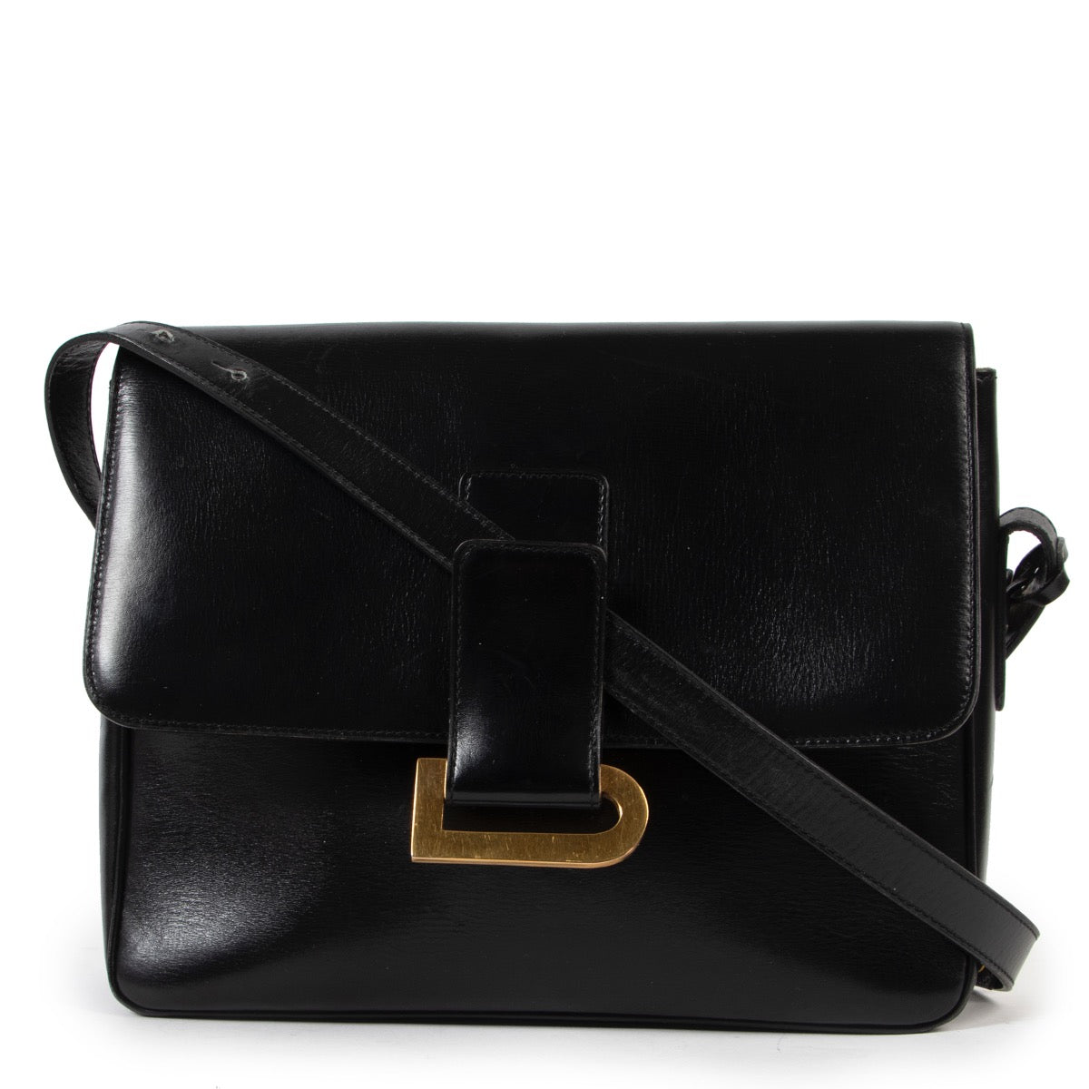 Delvaux Black Poirier Shoulder Bag
