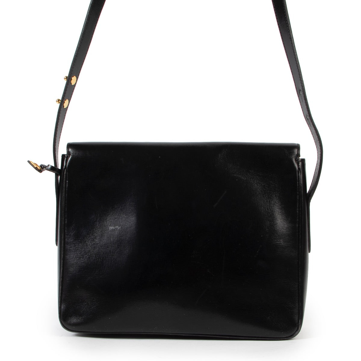 koop veilig online tegen de beste prijs Delvaux Black Poirier Shoulder Bag