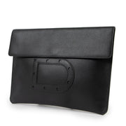 Delvaux Black Leather Clutch at Labellov