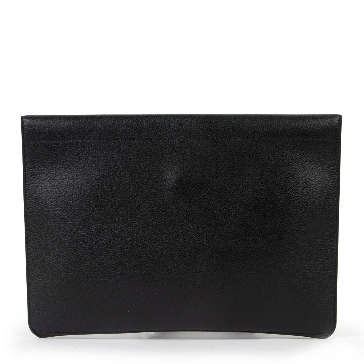 Delvaux Black Leather Clutch in good condition for sale on Labellov website for 2nd hand designer goods
