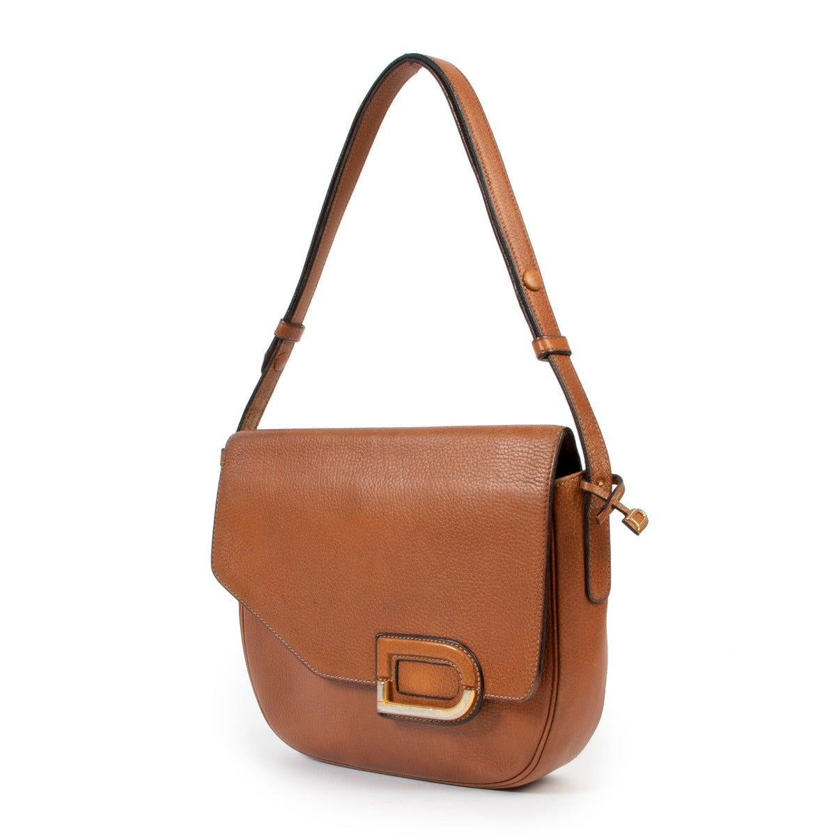 Delvaux Cognac Shoulder Bag at Labellov