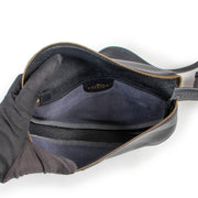 Delvaux Blue Crossbody Belt Bag get this bag in good condition at Labellov online or in store in Antwerp