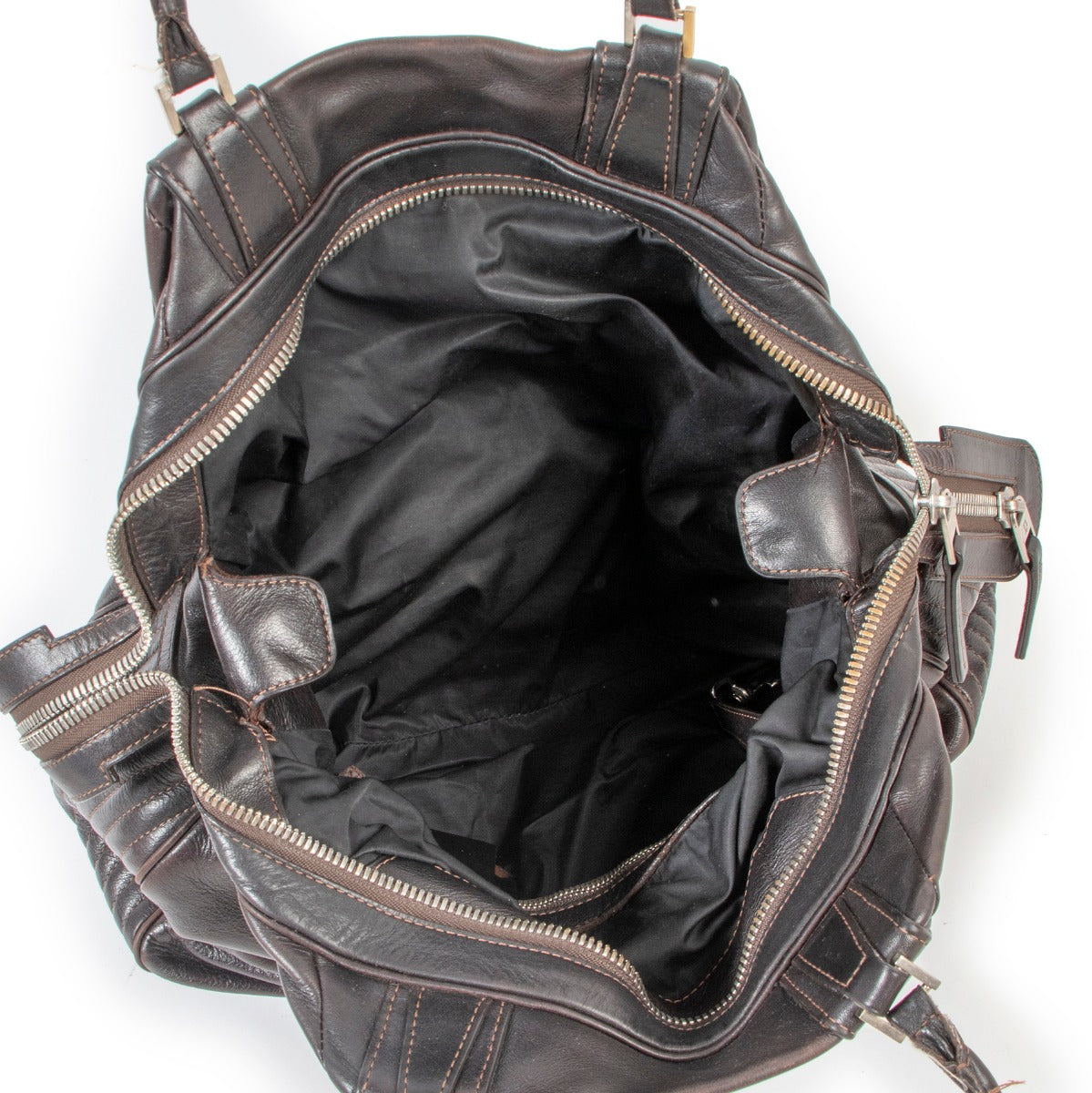 Delvaux Brown Shoulder Bag