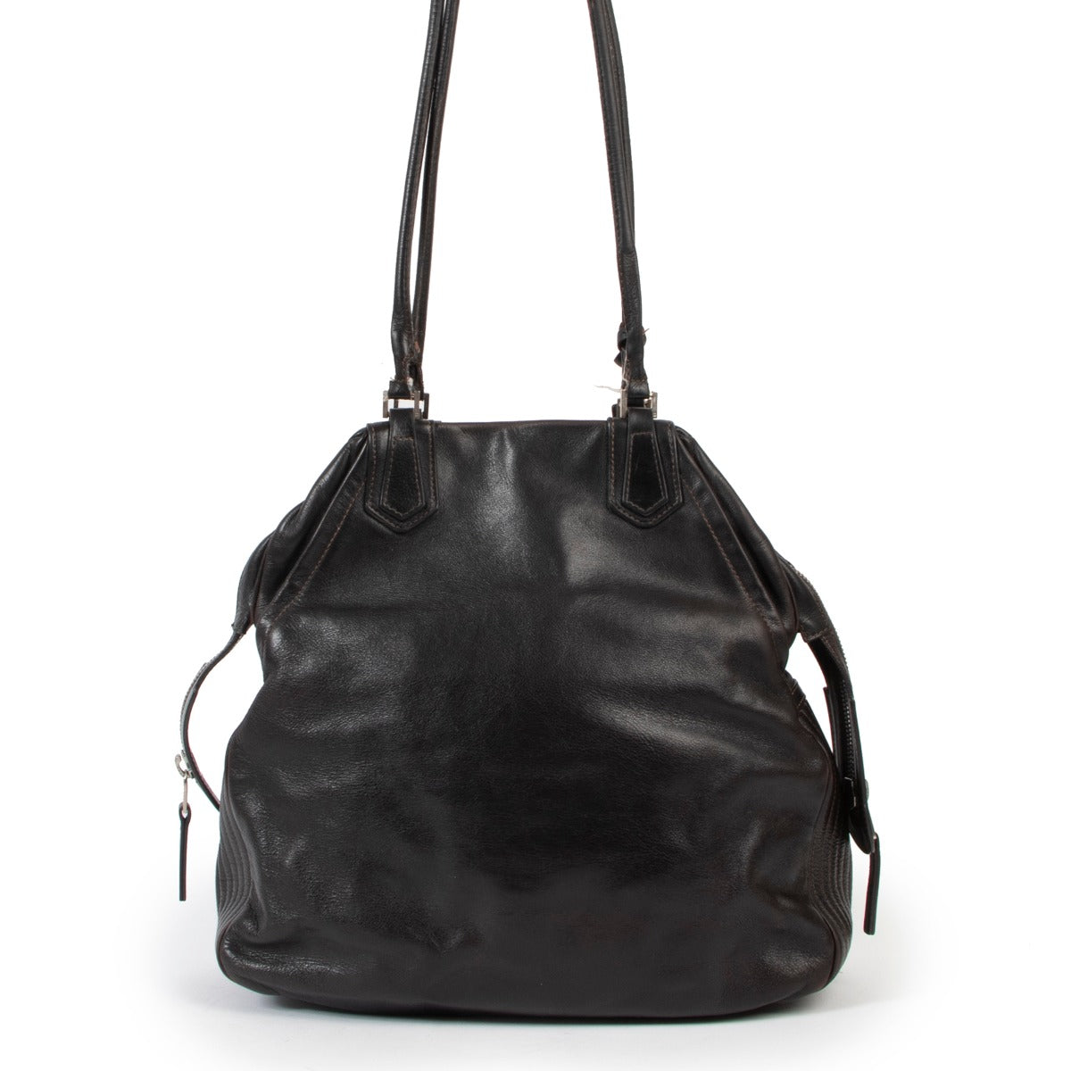 Get this Delvaux Brown Shoulder Bag now in preloved condition online or in store at Labellov Luxury.