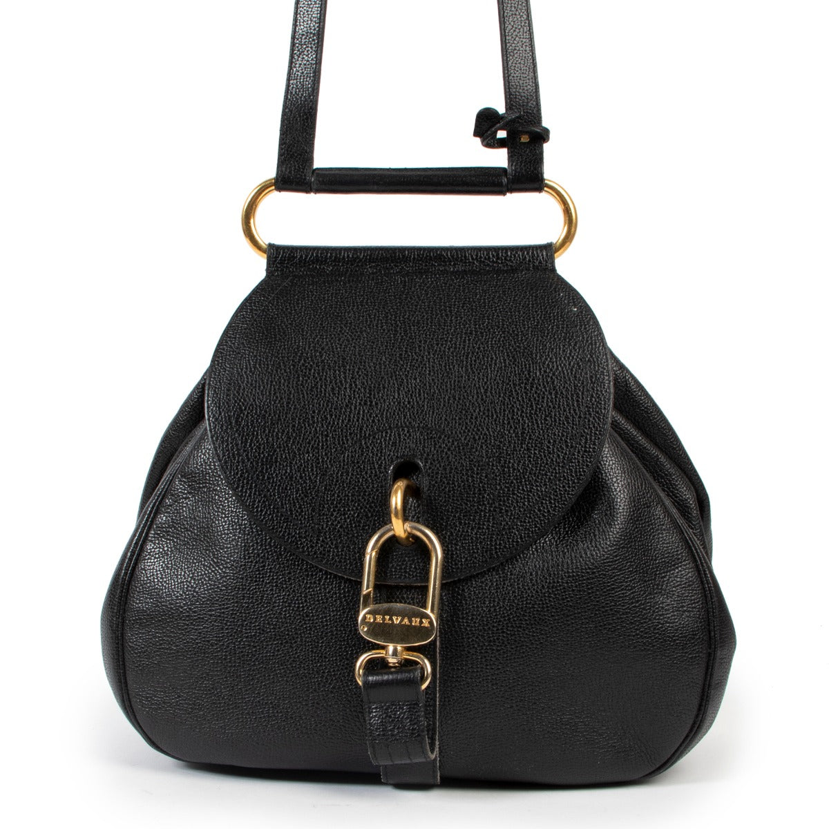 Delvaux Blue Cerceau Shoulder Bag