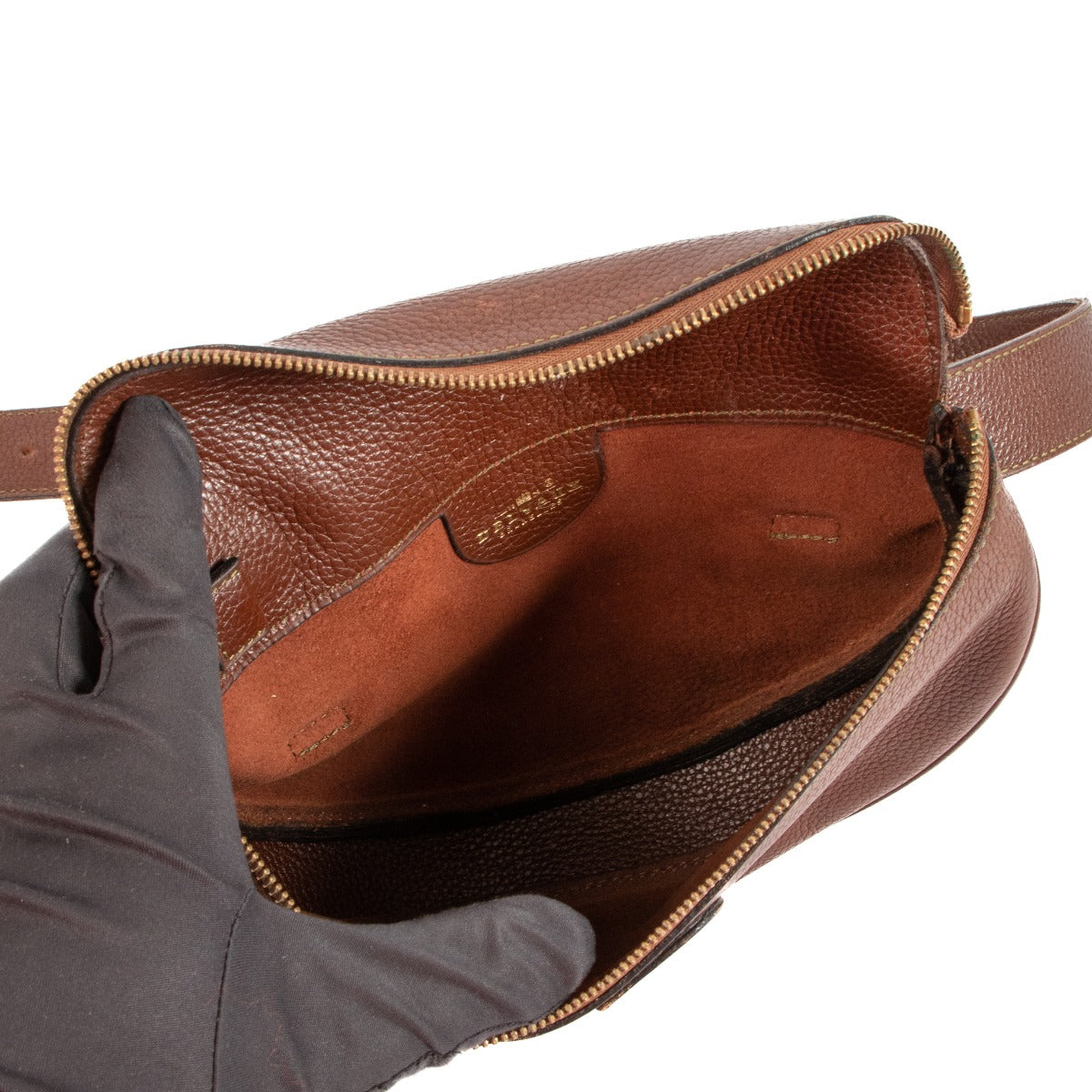 Delvaux Musette Brown Leather Belt Bag