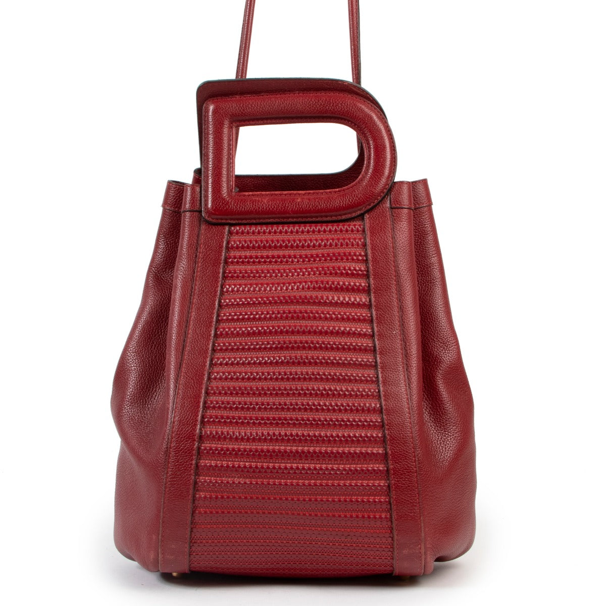 Delvaux Red TDC Caraibes Shoulder bag
