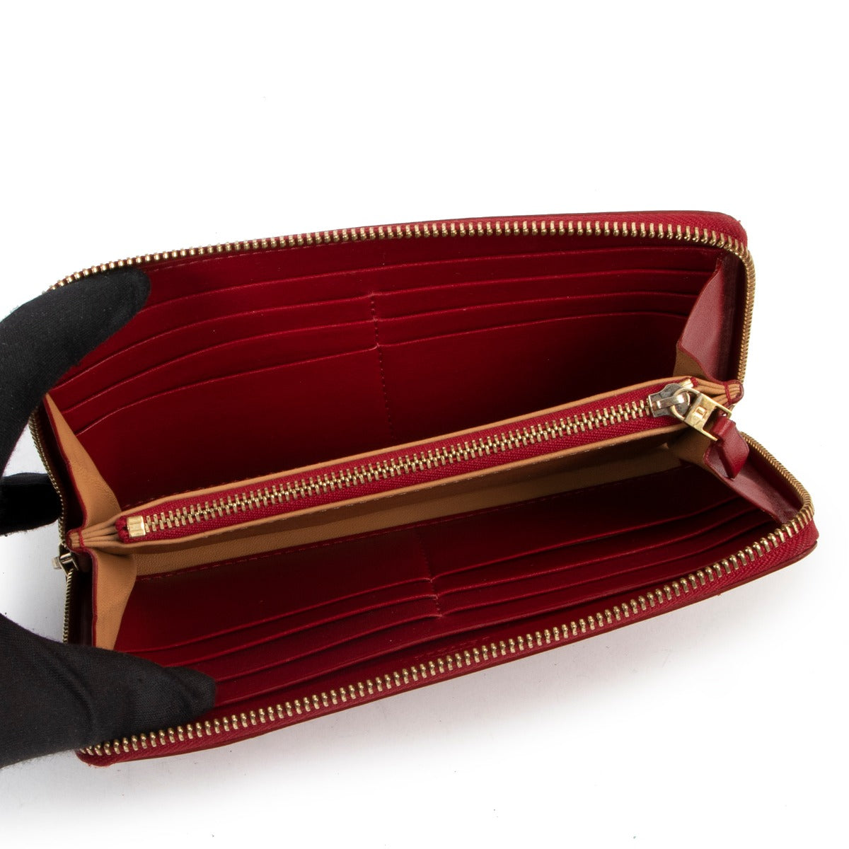 Delvaux Red Leather Wallet