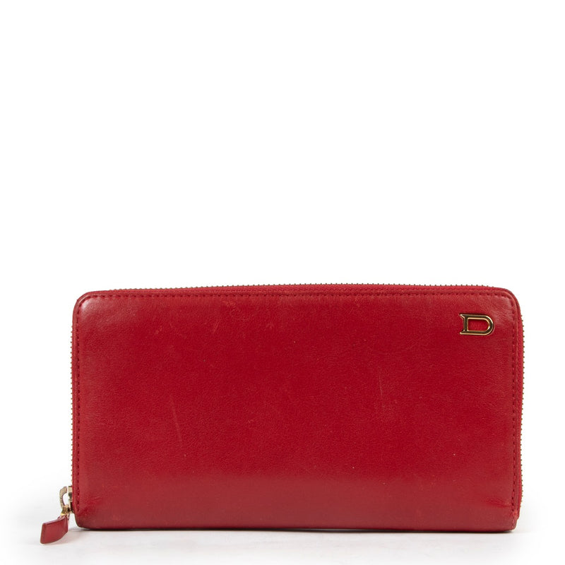 Delvaux Red Leather Wallet