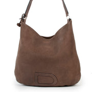 Delvaux Brown Le Louise Calfskin Leather Shoulder bag