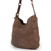 Original Vintage Delvaux Brown Le Louise Calfskin Leather Shoulder bag in good condition on Labellov Luxury site for designer goods