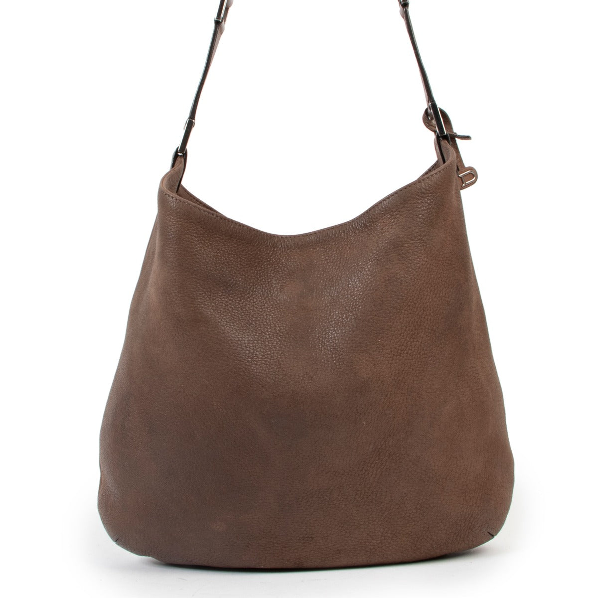 Delvaux Brown Le Louise Calfskin Leather Shoulder bag