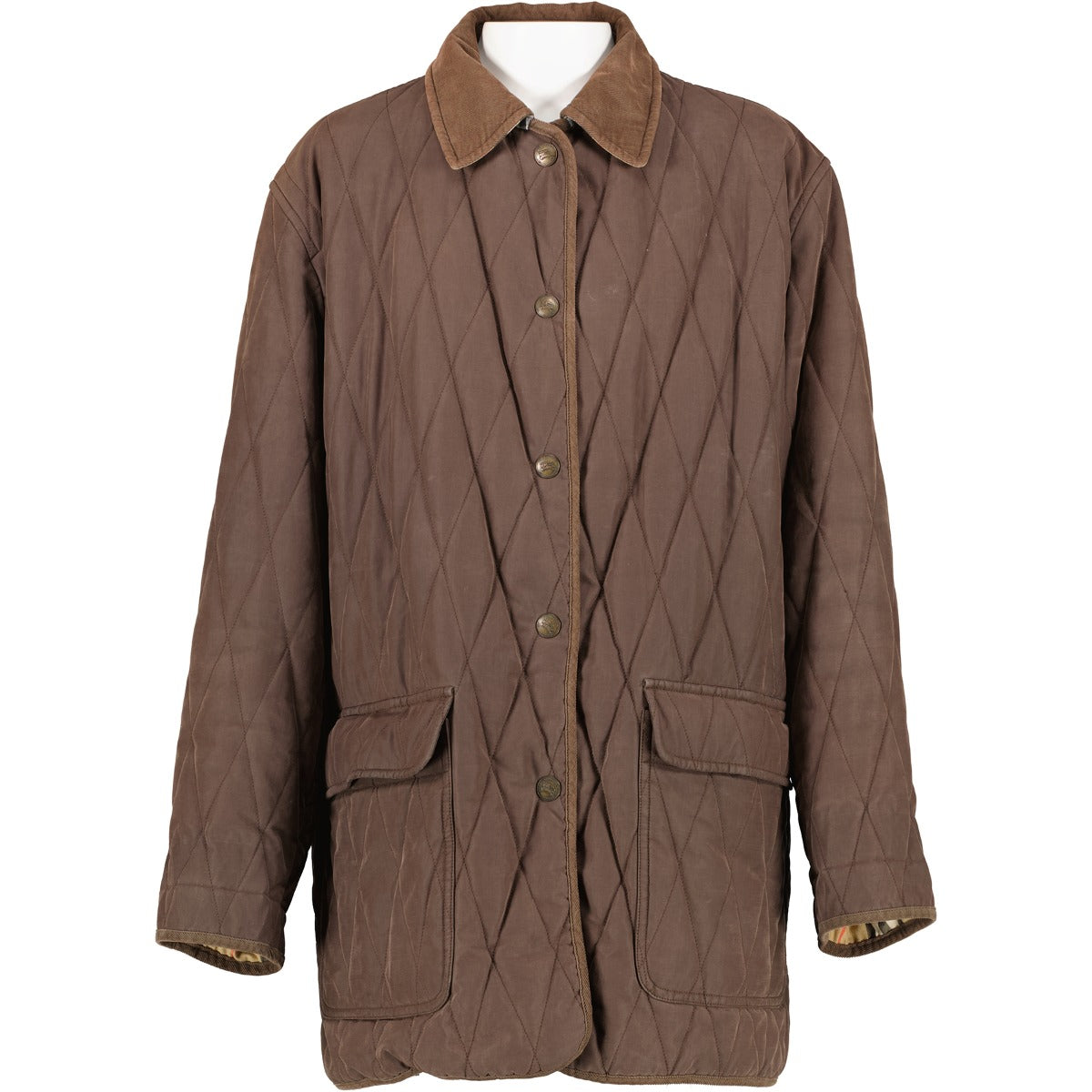Burberry Vintage Brown Quilted Jacket