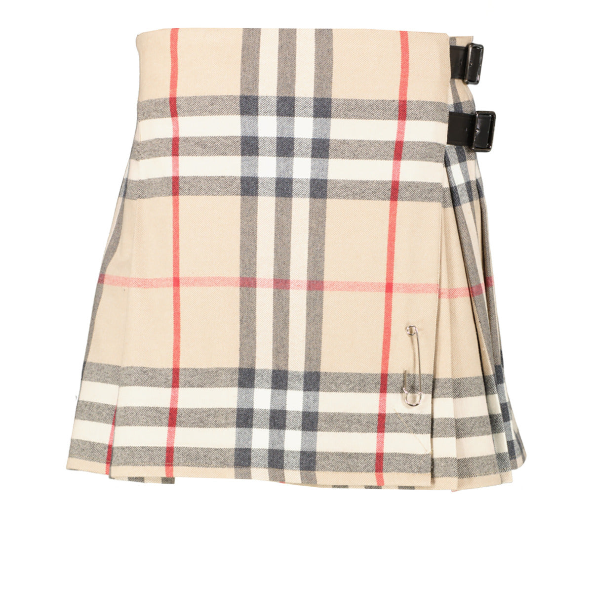 Shop second hand vintage Burberry Brit Pleated Check Wool Kilt Skirt at Labellov