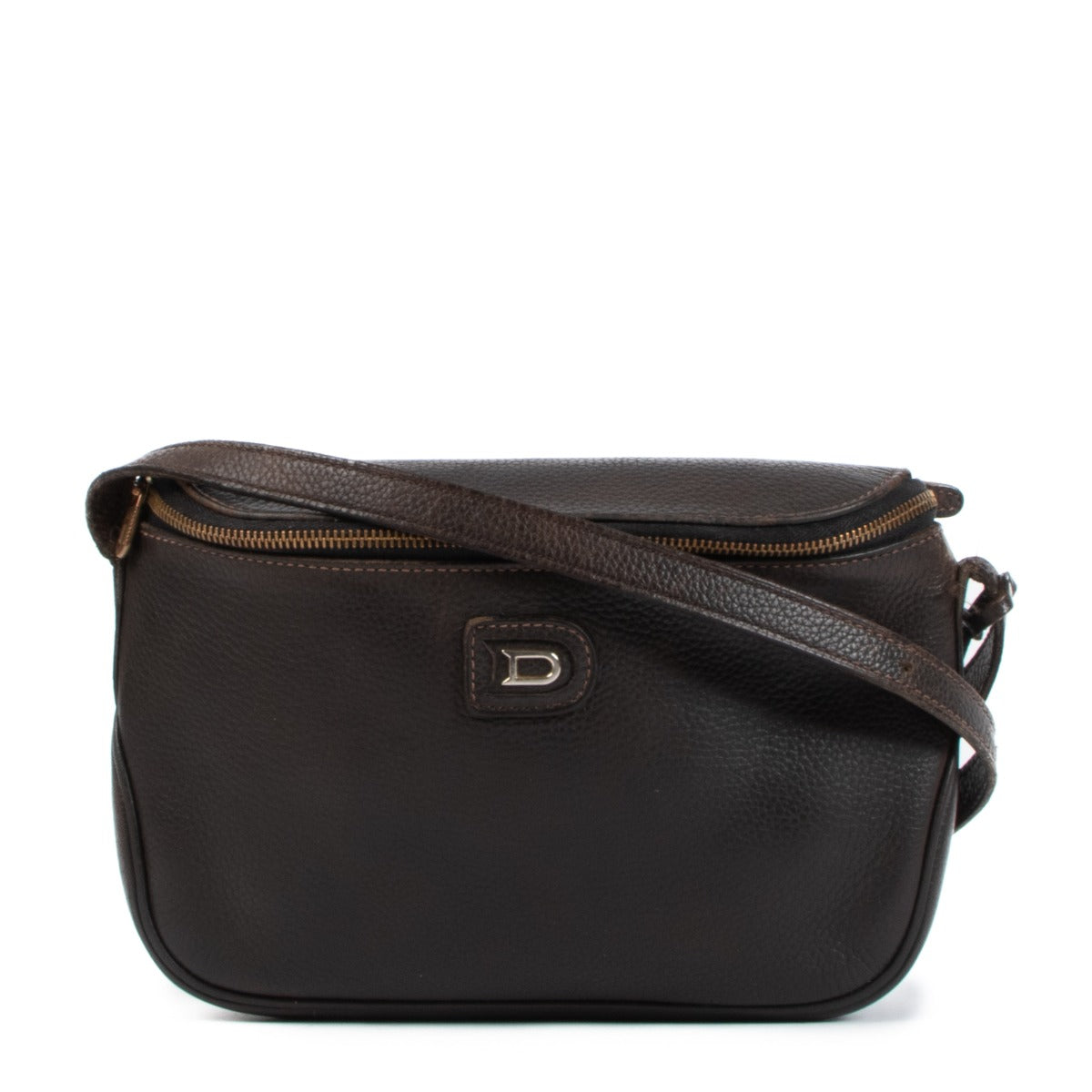 Delvaux Macao Brown Crossbody Bag
