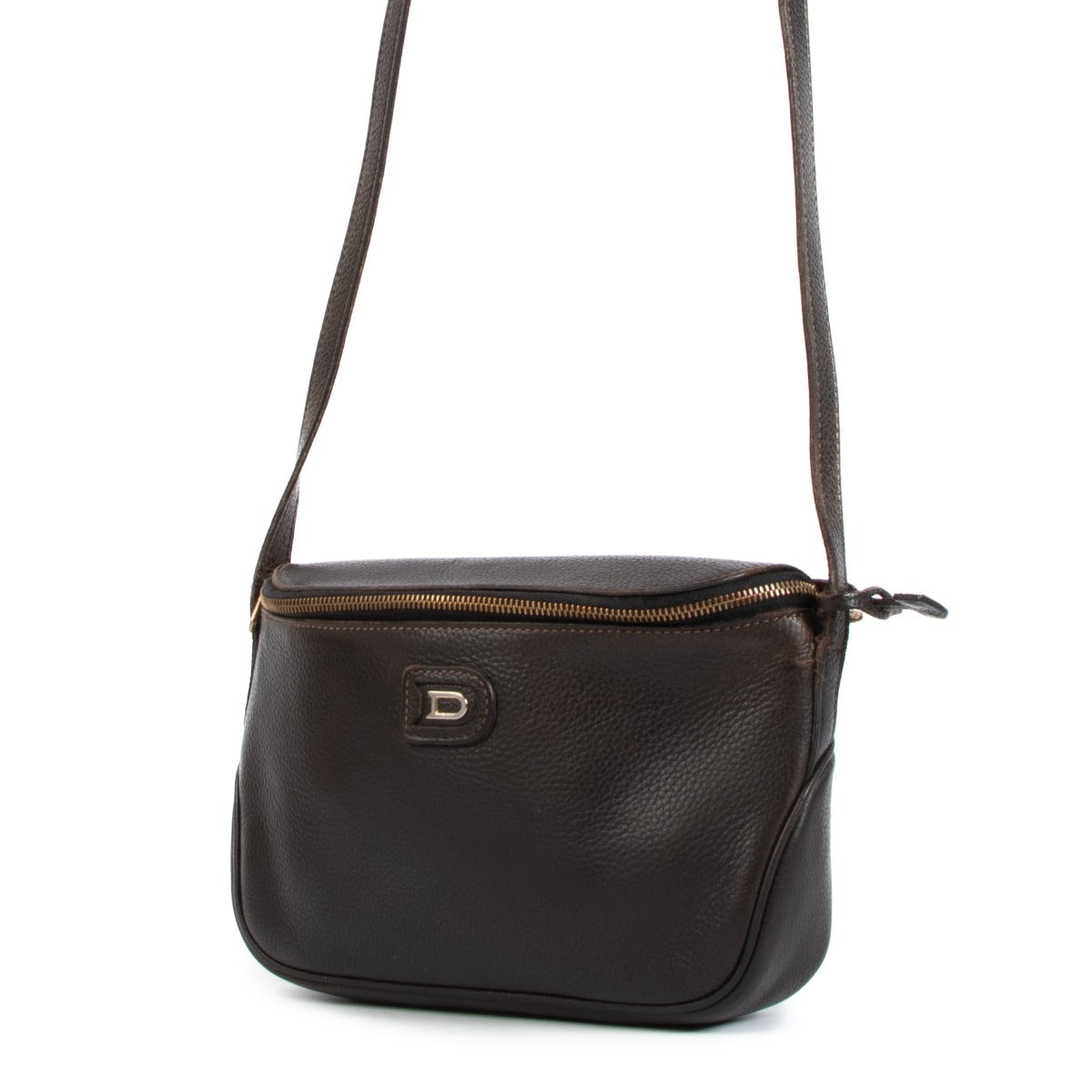 Delvaux Macao Brown Crossbody Bag