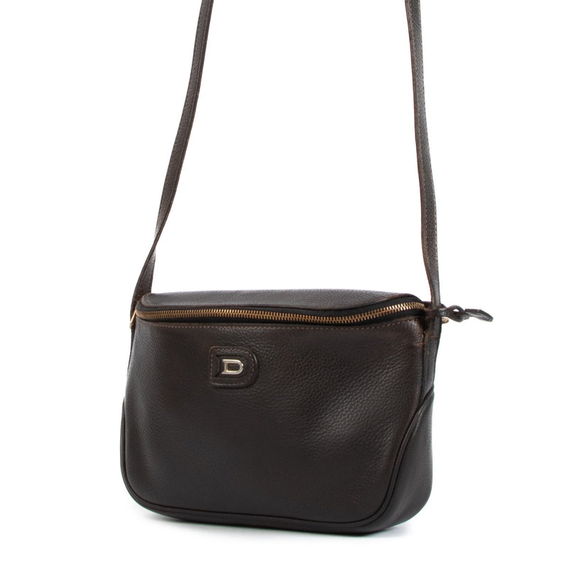 Delvaux Macao Brown Crossbody Bag
