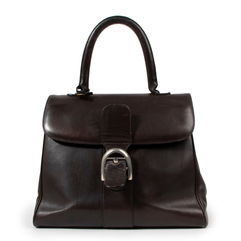 Delvaux Vintage 1960 Brillant MM Brown Box Calf