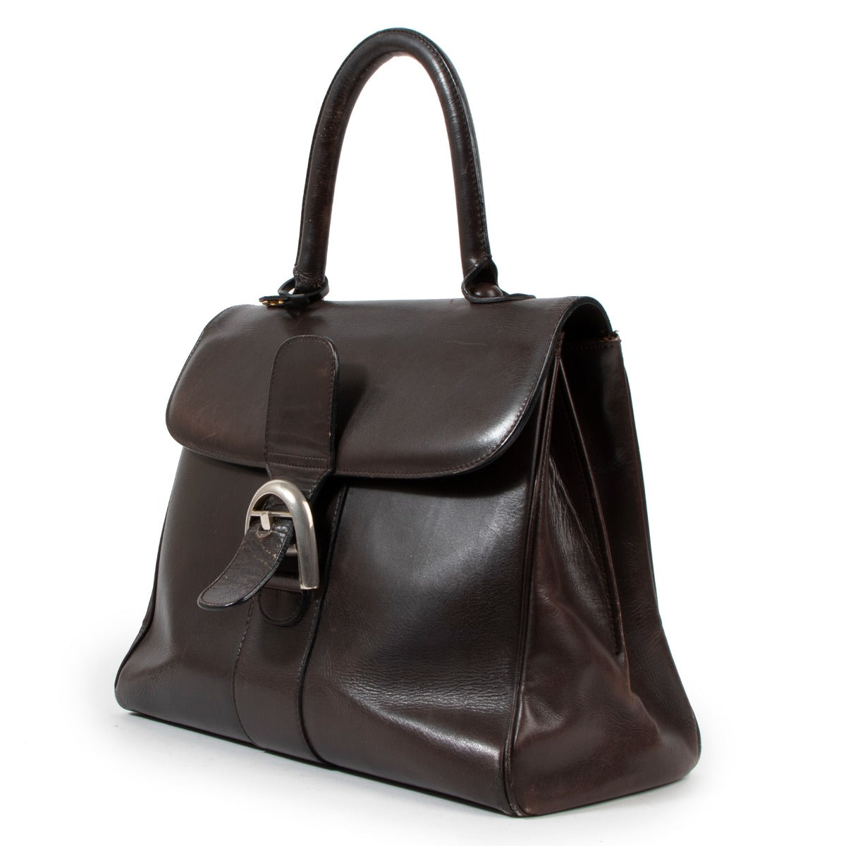 Delvaux Vintage 1960 Brillant MM Brown Box Calf