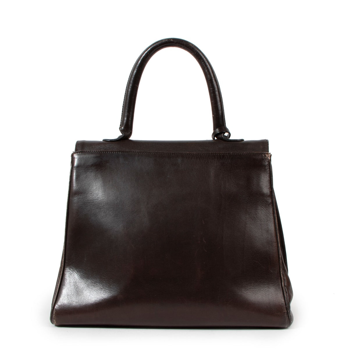 Delvaux Vintage 1960 Brillant MM Brown Box Calf