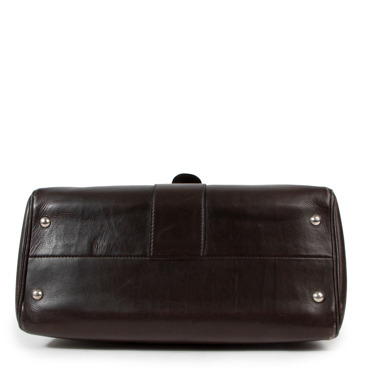 Delvaux Vintage 1960 Brillant MM Brown Box Calf