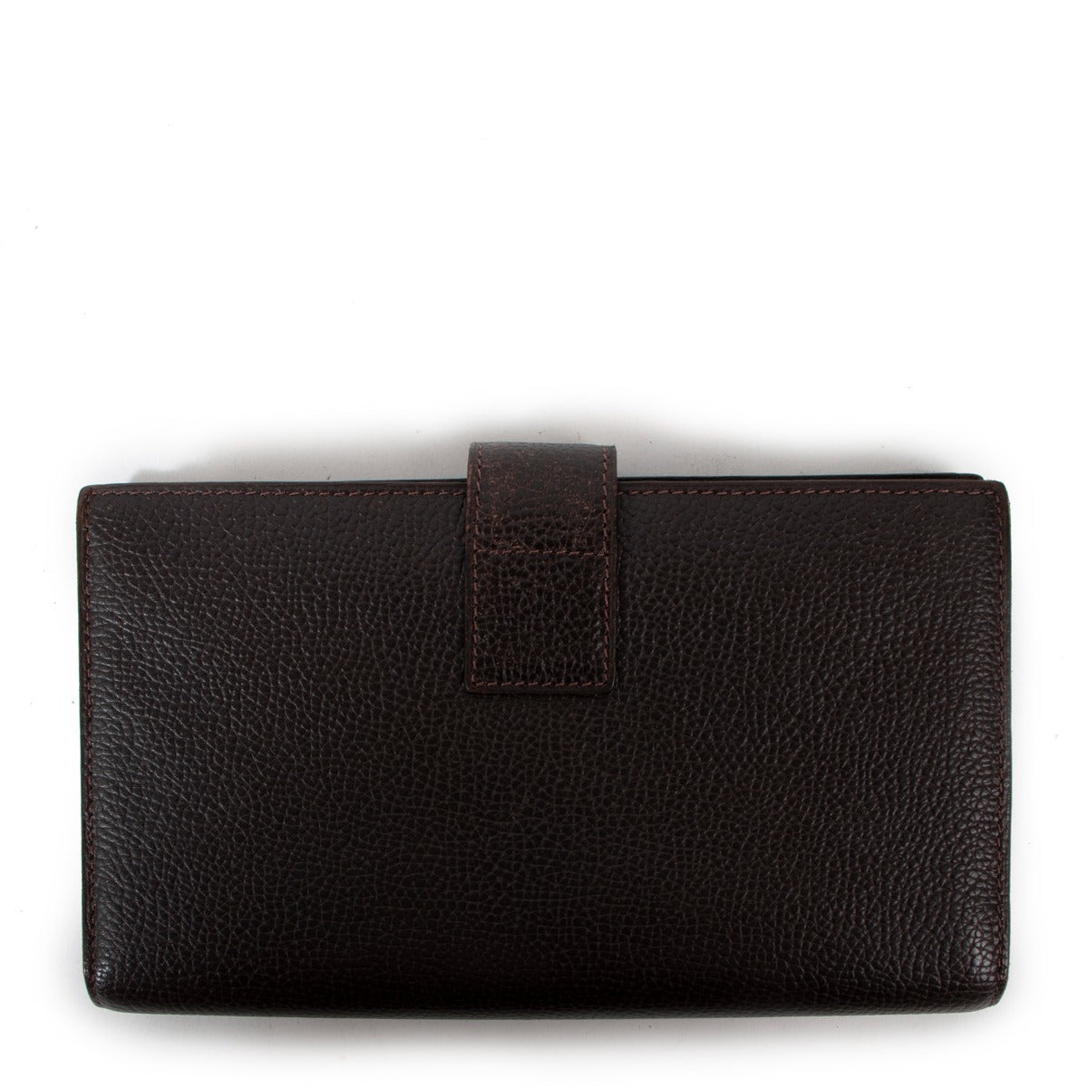 Delvaux Valeur Café Brown Leather Long Wallet
