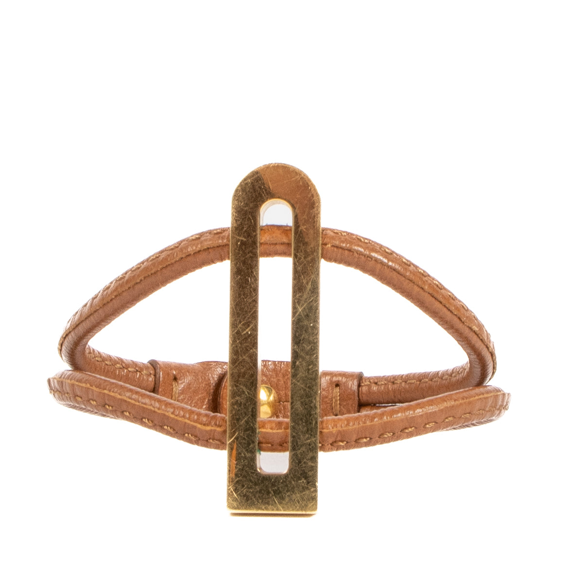 Shop safe online at Labellov in Antwerp, Brussels and Knokke this 100% authentic second hand Delvaux Brown Leather Bracelet