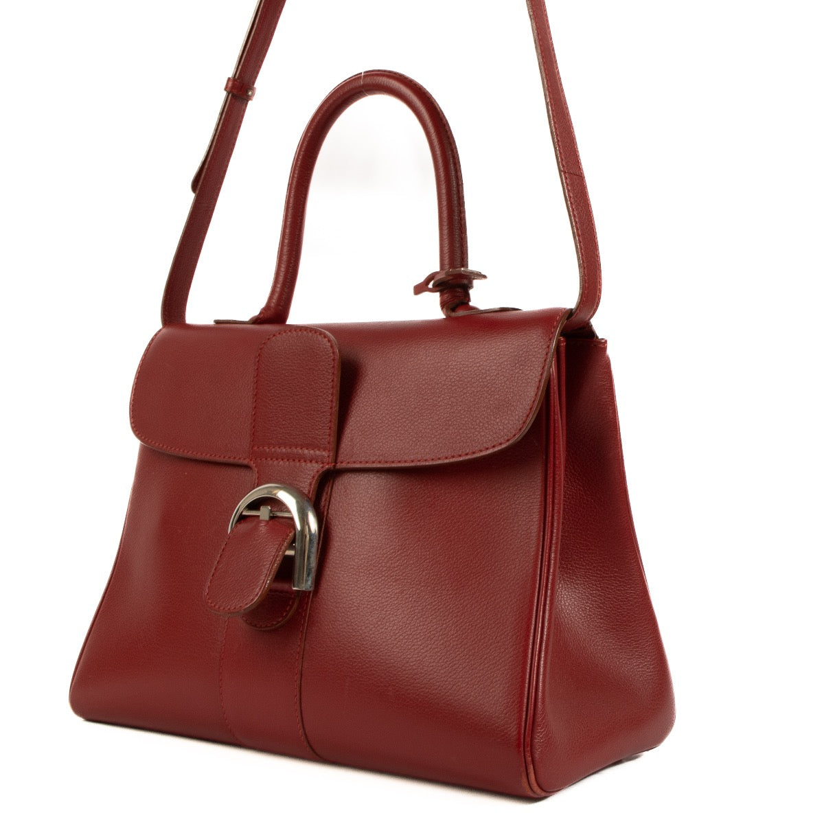 shop 100% authentic second hand Delvaux Red Brillant MM Top Handle on Labellov.com