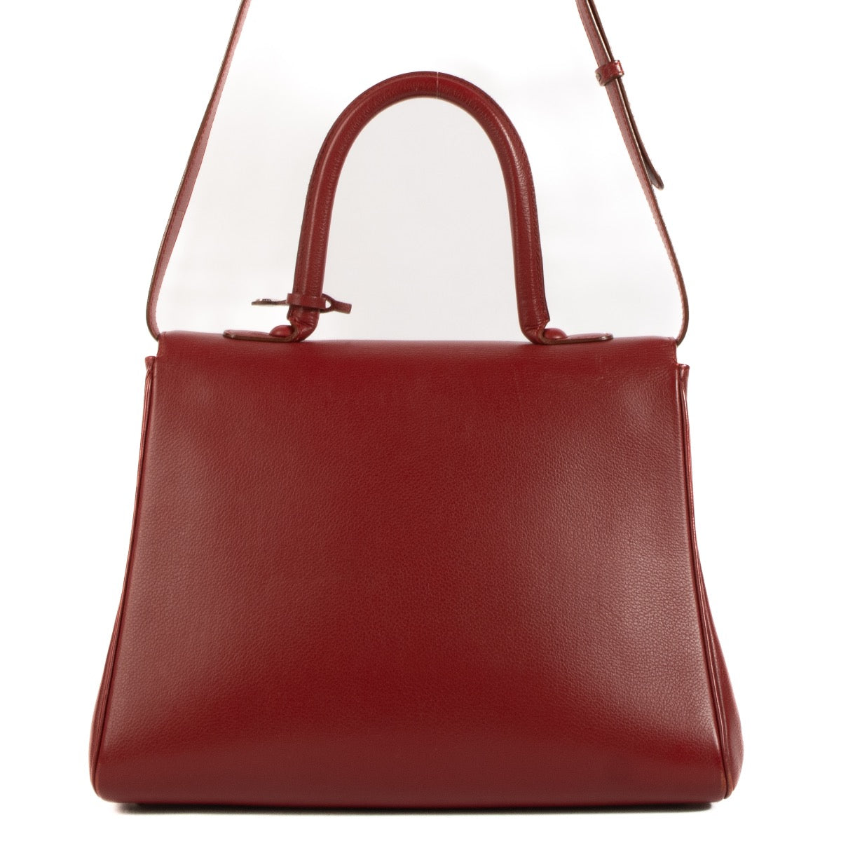 shop 100% authentic second hand Delvaux Red Brillant MM Top Handle on Labellov.com