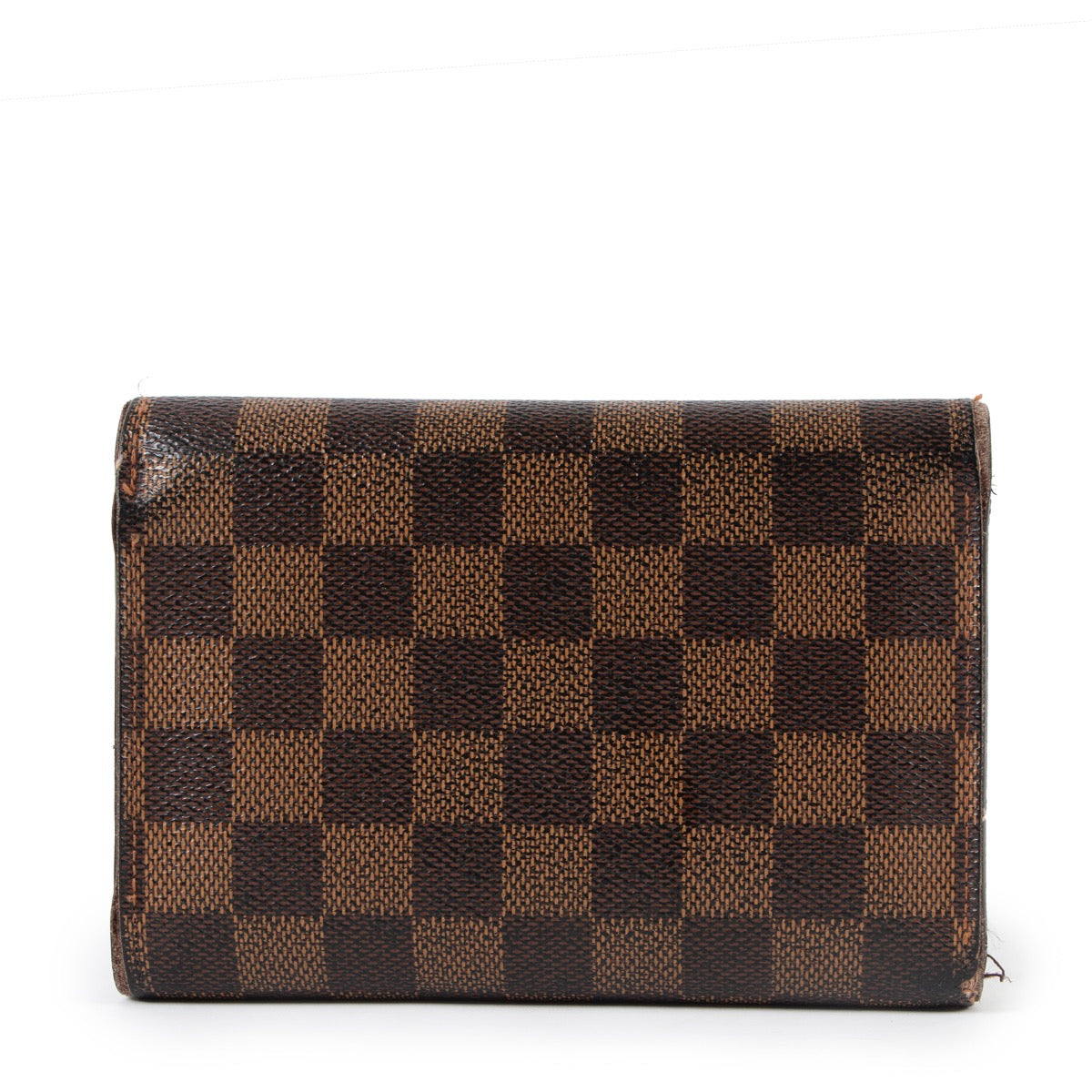 Shops safe online at Labellov in Antwerp this 100% authentic second hand Louis Vuitton Porte-Tresor Etui Papiers Damier Ebene Wallet
