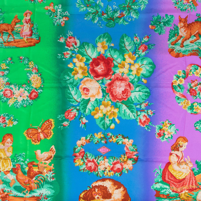 shop safe Versace Multicolor silk Scarf at Labellov Antwerp at the best price